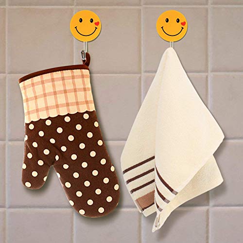 advancedestore Plastic Self-Adhesive Smiley Face Hooks Cute Smiley Emoji Face Wall Sticky Hooks (Set of 5pcs)-1kg Load Capacity - Image 5