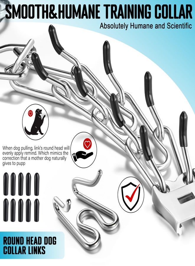 MOZETO Dog Collar, Adjustable Quick Release Stainless Steel Dog Training Collar with Metal Buckle for Medium/Large Dogs - Image 2