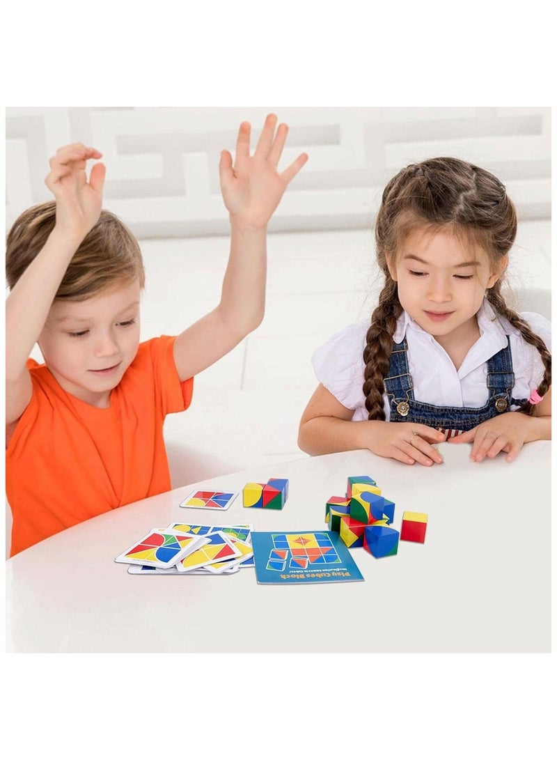 Pixy Cubes Block Puzzle Building Cubes, Geometric Cube Matching  - Image 2
