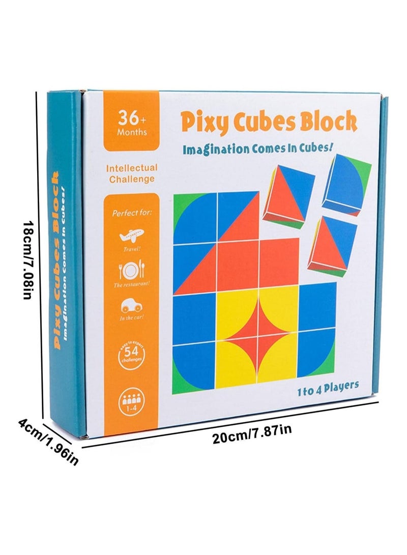 Pixy Cubes Block Puzzle Building Cubes, Geometric Cube Matching  - Image 4
