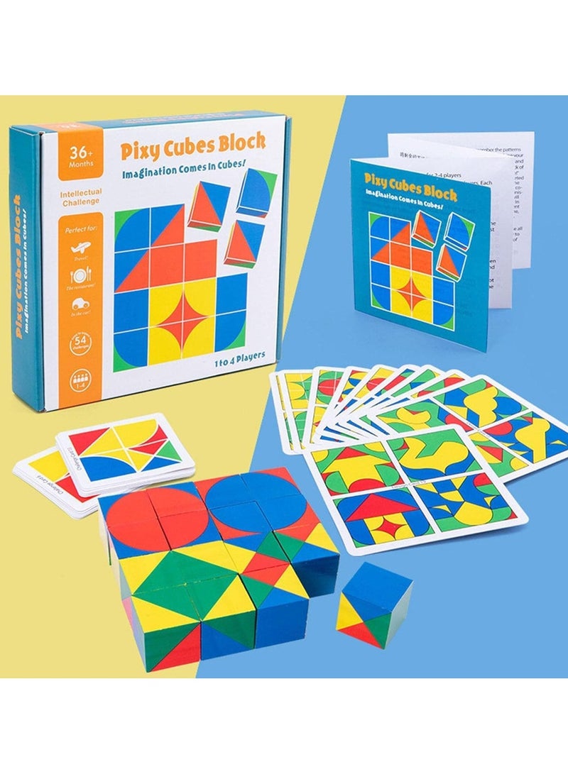 Pixy Cubes Block Puzzle Building Cubes, Geometric Cube Matching  - Image 5