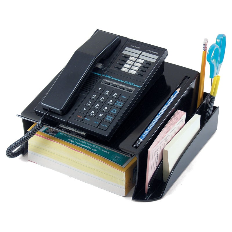 Officemate 26102 Recycled Telephone Stand 12 14 x 10 12 x 5 14 Black OIC26102 - Image 2