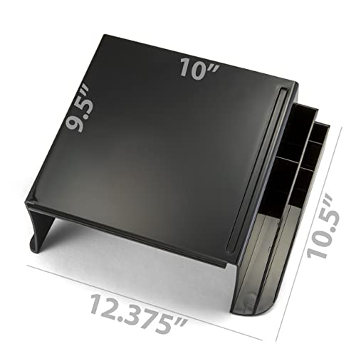 Officemate 26102 Recycled Telephone Stand 12 14 x 10 12 x 5 14 Black OIC26102 - Image 3