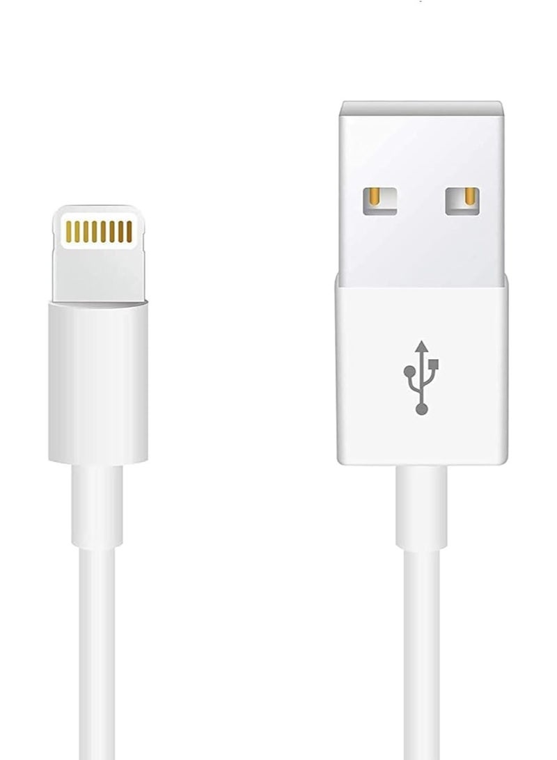 Original Cable  USB-A to Lightning Cable Compatible iPhone 13/12/11 Pro Max/XS MAX/XR/XS/X/8/7/Plus/6S iPad AirPods,iPod Touch (1M/3.3FT) Original Certified - White - Image 1