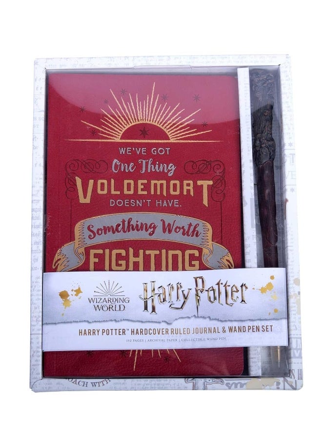 Harry Potter: Harry Potter Hardcover Ruled Journal and Wand Pen Set 