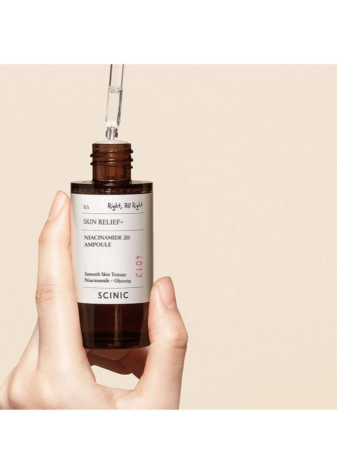 SCINIC - SCINIC - Skin Relief+ Niacinamide 20 Ampule - 30ml - Image 1