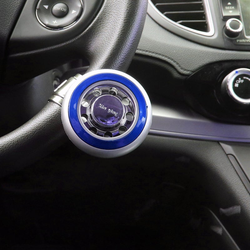 Steering Wheel Knob: 24mm-42mm Fit, ABS Material For Durability, Soft Silicone Non-Slip Grip, 360-Degree Rotation - Enhance One-Hand Driving Control, Flexible Maneuverability For Parking Reversing Tur - Image 5