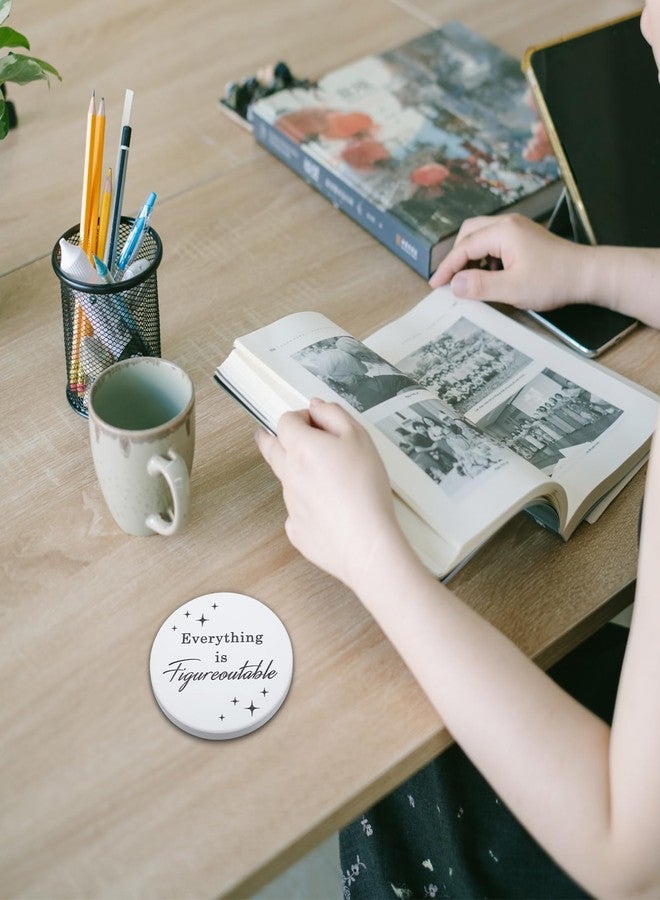Delujouberst Inspirational Office Desk Coaster for Women, Men - Cute Office Supply for Teachers, Co-worker Gifts - Image 5