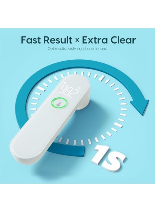 Digital Thermometer for Adults and Kids, Infrared Forehead Thermometer for Fever, Fast Accurate Non-Contact Baby Thermometer, FSA HSA Eligible, Medical Grade with Mute Mode & Fever Alarm - Image 3