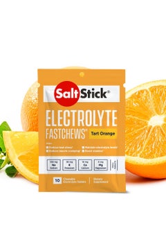 SaltStick Salt Stick Electrolyte Fast Chews, 10 Tabs, Orange  - Image 1