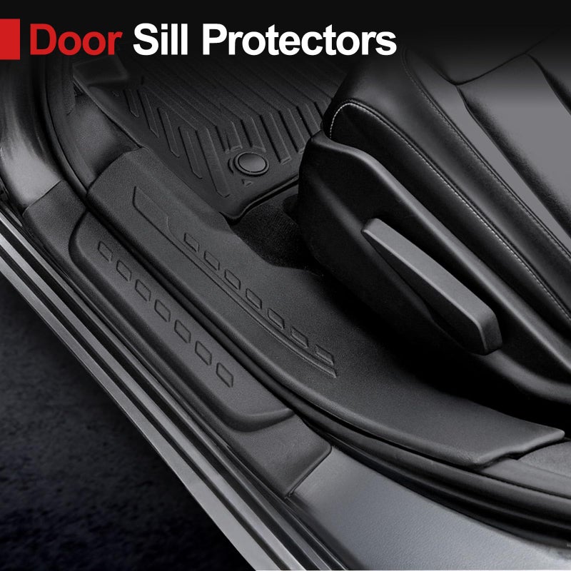 HOUCLEMIC Floor Mats for 2021-2025 2026 Jeep Grand Cherokee L (6-Seater w/o 2nd Row Center Armrest Only), TPE All Weather Protection Durable Trunk Cargo Mat for Jeep Grand Cherokee L Accessories - Image 5