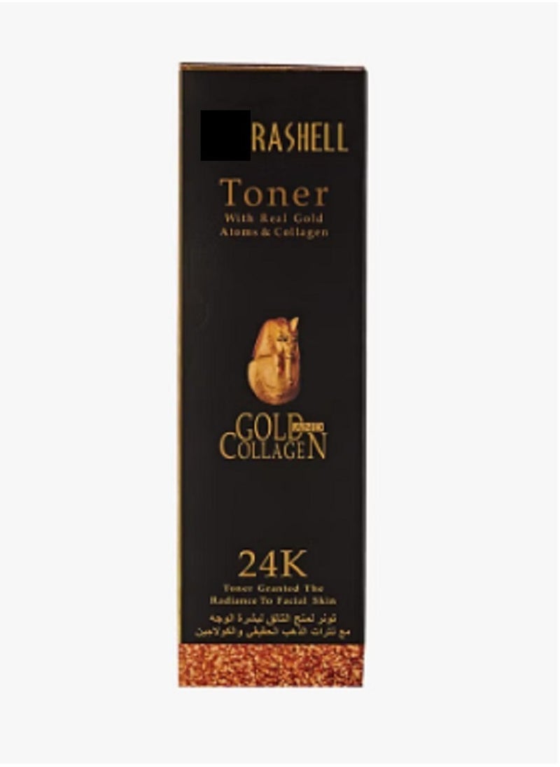 RASHELL 24K Gold And Collagen Moisturizing Skin Toner Gold 120ml 