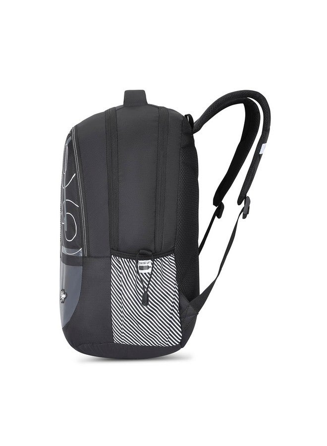 سكاي باجز حقيبة ظهر مدرسية Skybags KLAN 03 باللون الأسود - Image 3