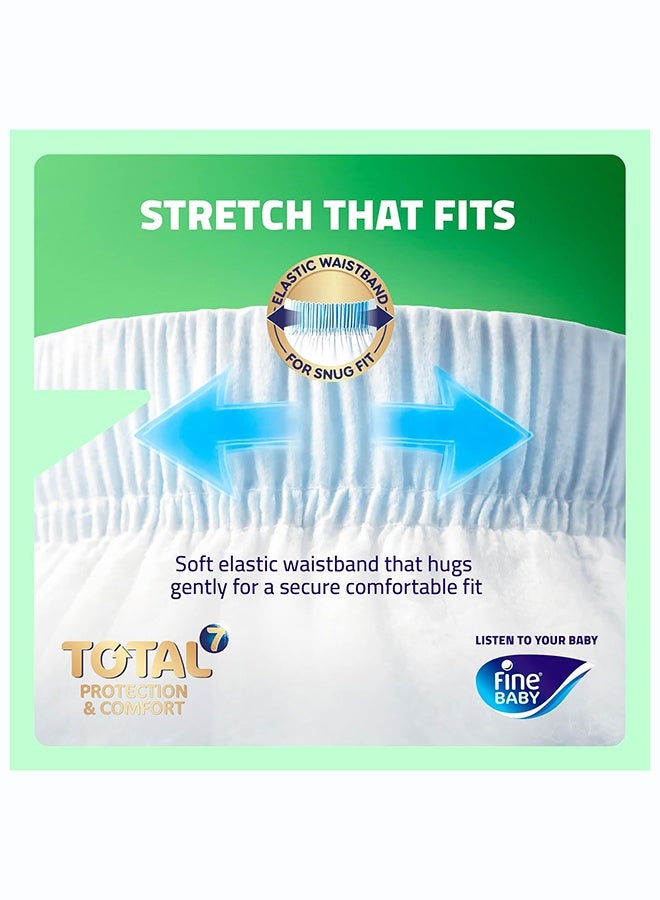 Fine Baby Total 7 Diapers, Size 4 Large (7-14 kg), 24 Count – Soft, Absorbent & Leak Proof Baby Diapers - Image 5