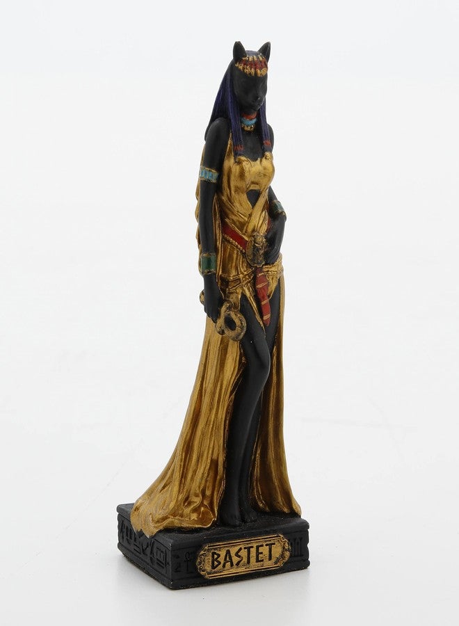 Veronese Design 3 1/2" Tall Egyptian Gods Miniature Collectible Resin Figurine (Bastet, Multicolor) - Image 2