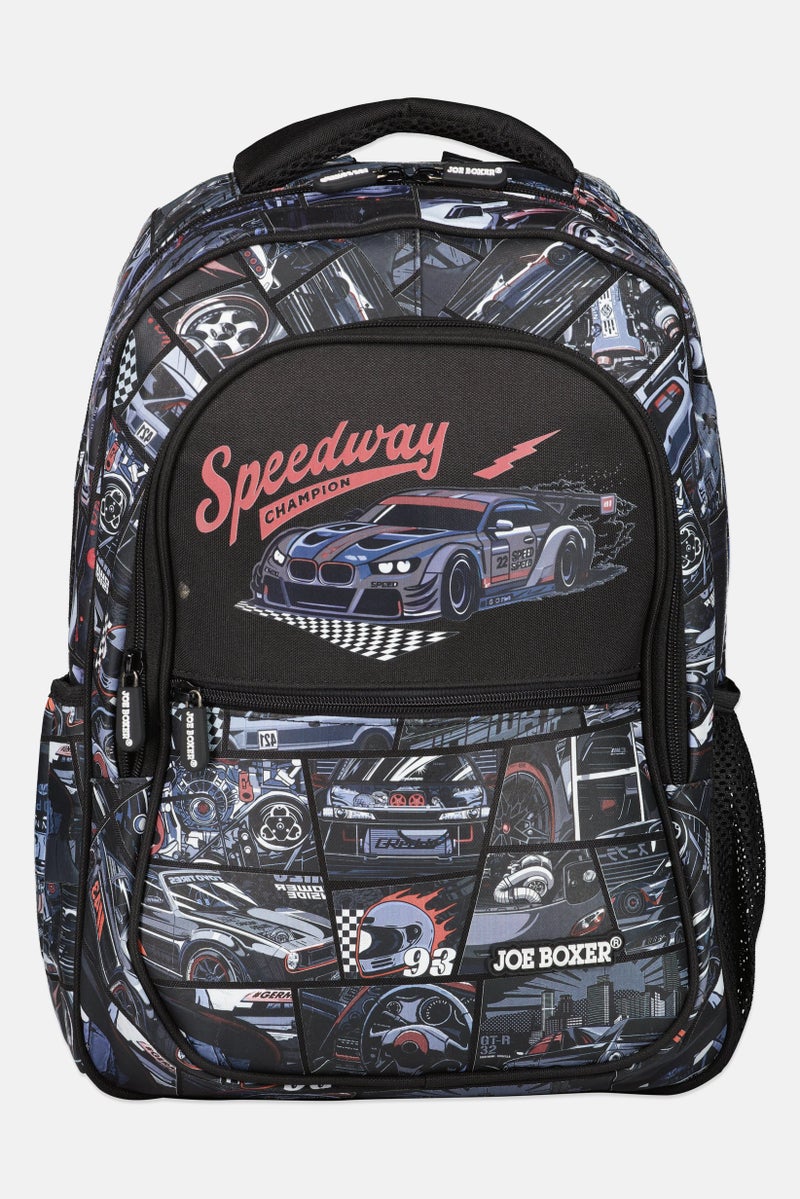 Joe Boxer Kids Boy Graphic Print Backpack, Multicolor - Image 1