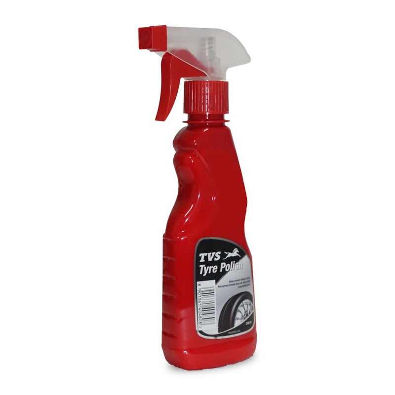 TVS Racing Tyre Polish | Long-Lasting | Gloss for Tyres | Prevents Fading & Cracks | Non-Greasy |Red - Image 2