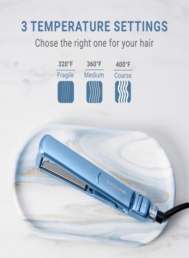 بيبي ليس برو مكواة الشعر المسطحة BaBylissPRO Nano Titanium 1" المدمجة فائقة النحافة - Image 3