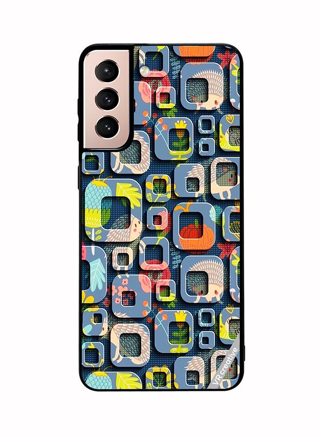 VR CREATIVE Protective Case Cover For Samsung Galaxy S21 Plus 5G Abstract Design Multicolour - Image 1