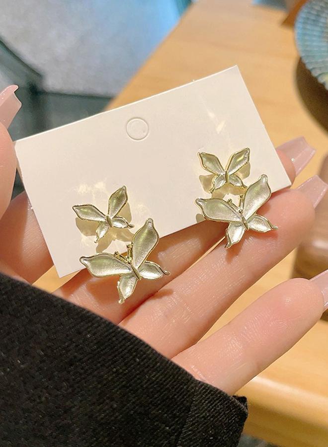 تايك تو أقراط جاكيت بتصميم فراشتين - Image 4