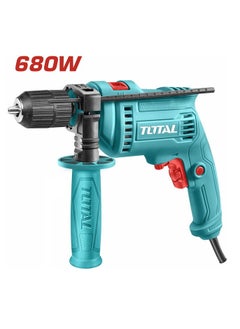 TOTAL TOTAL Impact Drill 680W (TG1061356-2) – High-Power Electric Drill with Hammer Function, 13mm Max Drilling Capacity, Keyless Chuck, Variable Speed, Forward/Reverse Switch for DIY, Home Improvement & Construction  - Image 1