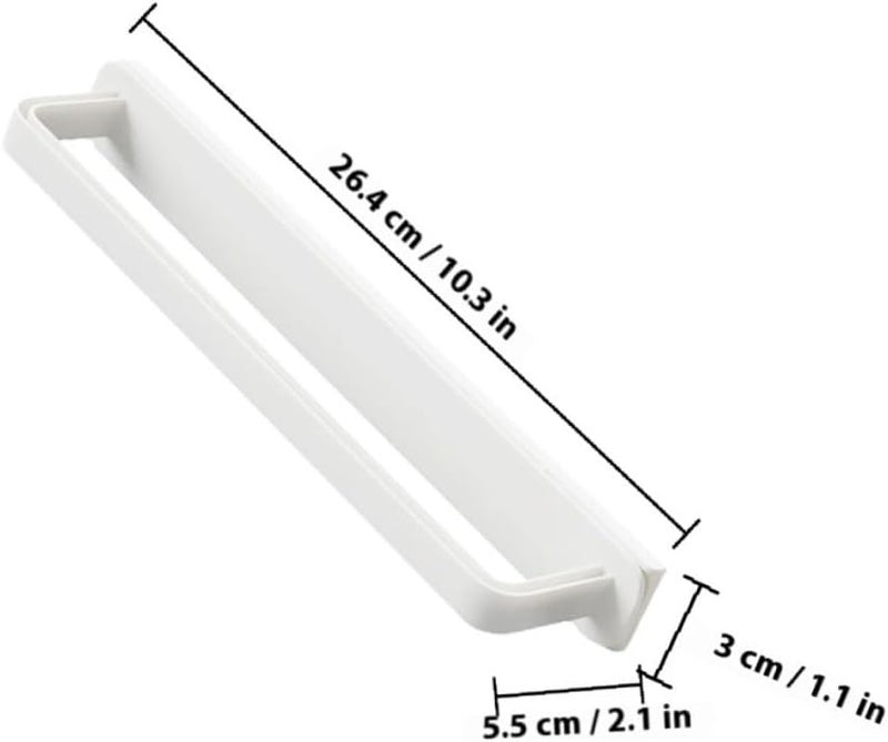 Self Adhesive Sliding Towel Bar with Storage Rack No Drilling Wall-Mount Holder for Towels Slippers and Kitchen Utensils Modern White Bathroom and Kitchen Organizer - Image 2