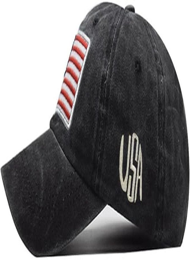 Handcuffs Cap for Men & Women with Adjustable Buckle Distressed Cotton Hat | Baseball Caps | Caps & Hats | Casual Cap (Black) - Image 3