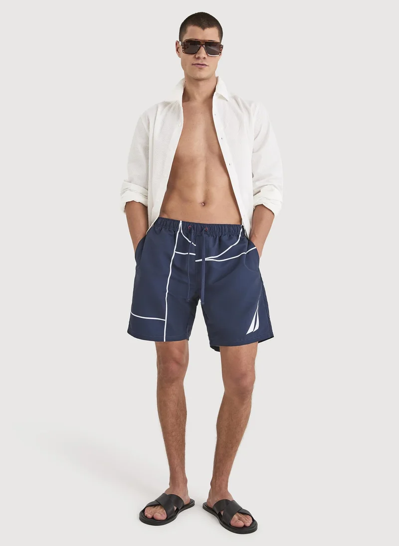 Nautica  Men Swim Shorts for Beach and Pool Wear-Blue for Men | Best Price UAE