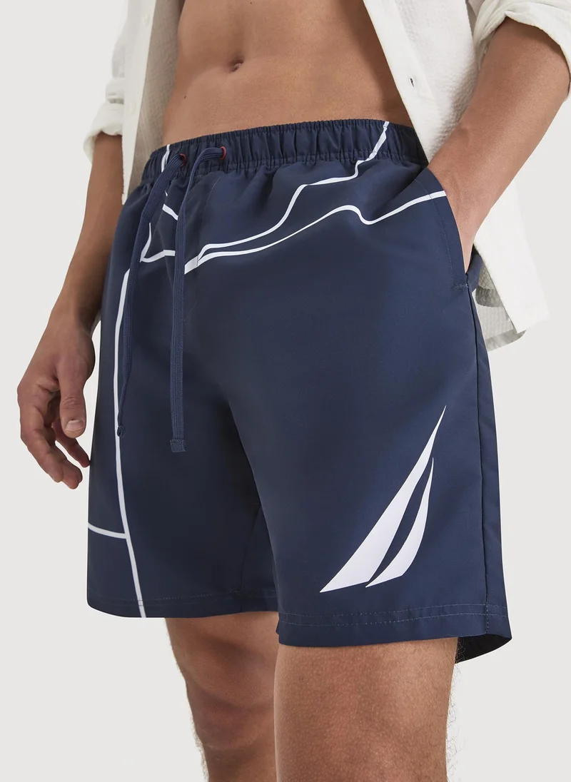 Nautica  Men Swim Shorts for Beach and Pool Wear-Blue for Men | Best Price UAE