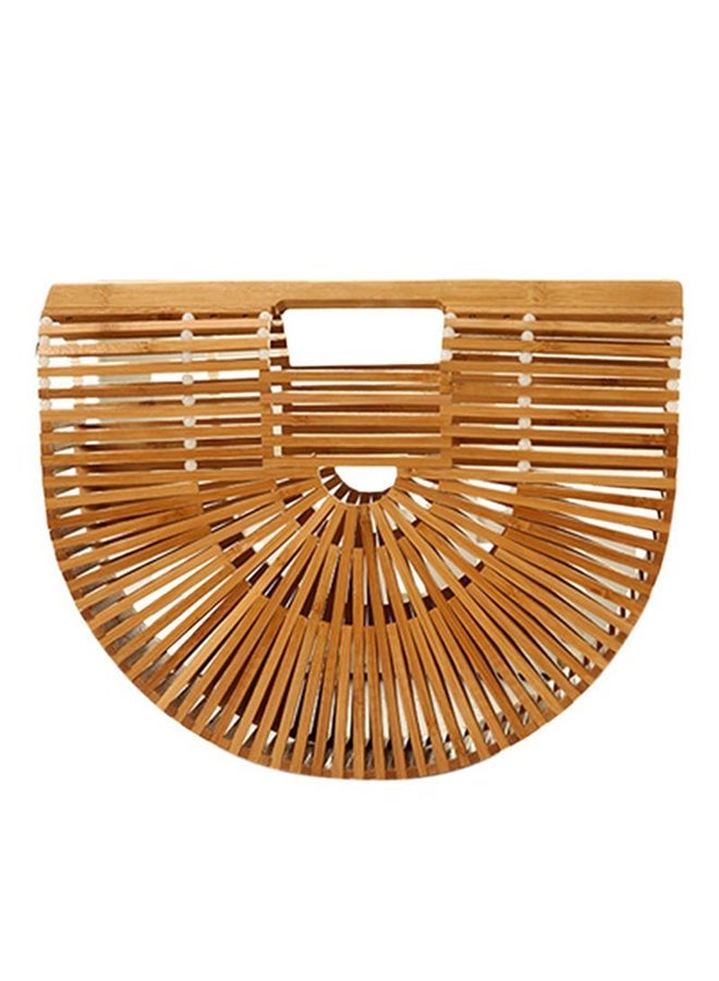 نيبمينينت Handmade Bamboo Clutch Khaki  - Image 1