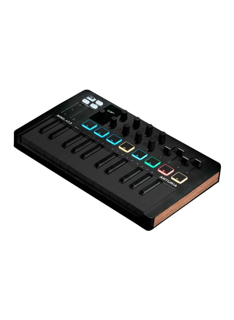 أرتوريا جهاز التحكم بمفتاح رفيع Arturia MiniLab MK3 25 - أسود عميق - Image 4