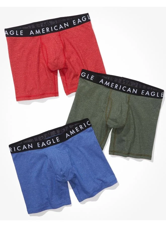 American Eagle 3 Pack Logo Band Trunks