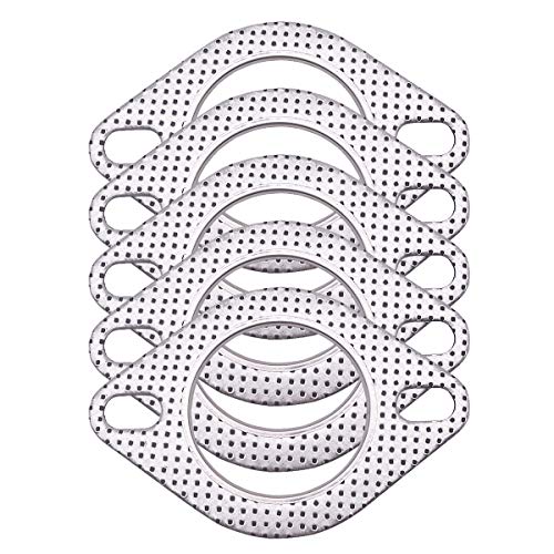 2Bolt 25inch 62mm Exhaust Flange Gasket TurboManifoldHeader DownDump Pipe Flange 5 PCS