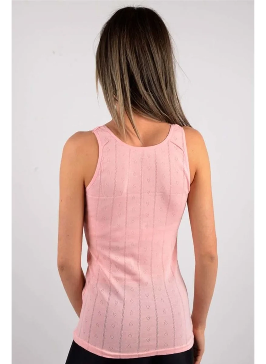Tutku Passion Women Jacquard Wide Strap Undershirt 3 Pieces - 0201