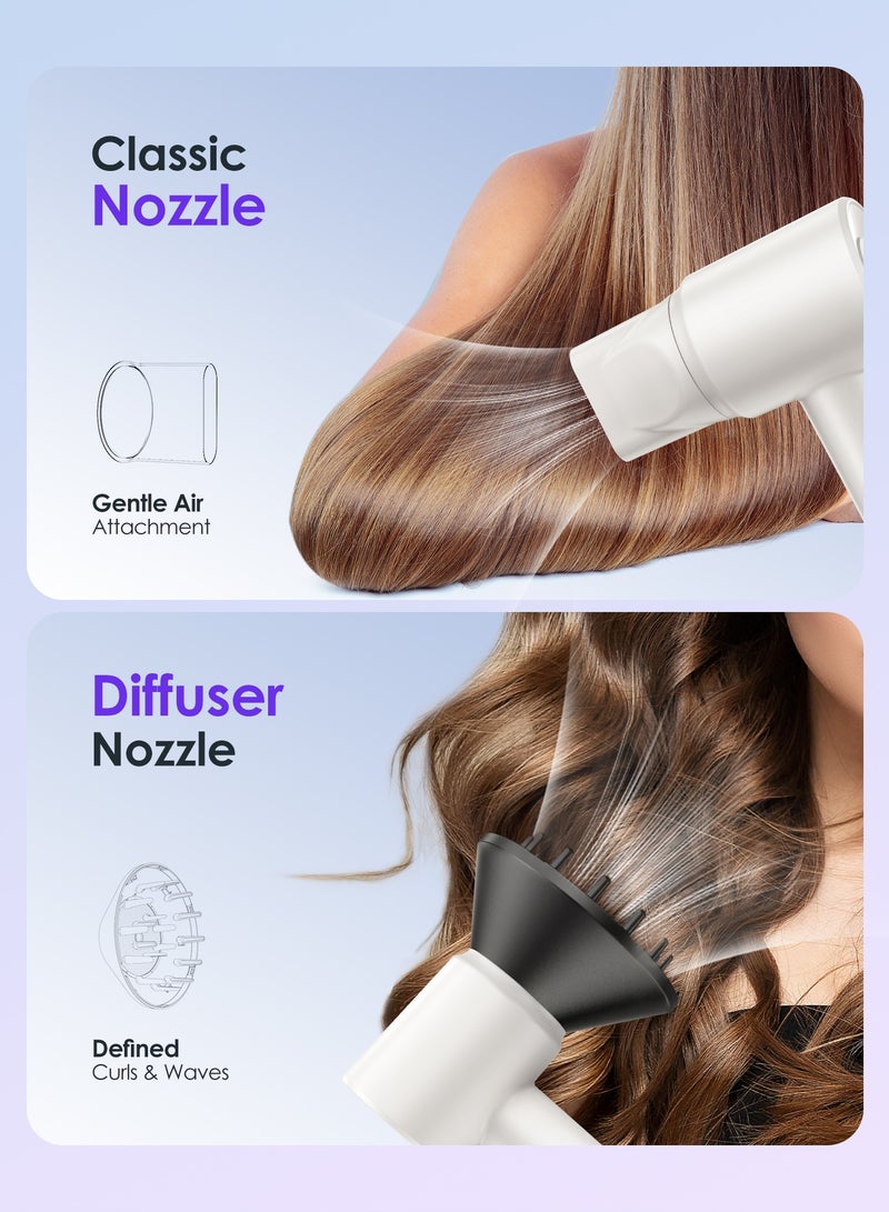 Bopcal Hair Dryer, 500 Millions Negative Ionic Care Blow Dryer for Fast Drying, Professional 120000RPM High-Speed Hairdryer Low Noise Thermo-Control - Image 5