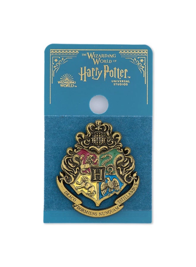 Harry Potter Hogwarts crest bronze pin