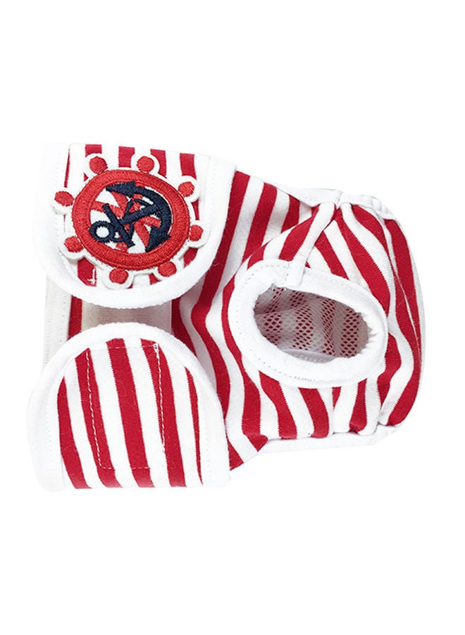 NIBEMINENT Hygiene Washable Female Pet Dog Sanitary Diaper Red 25 x 1.50 25cm - Image 1