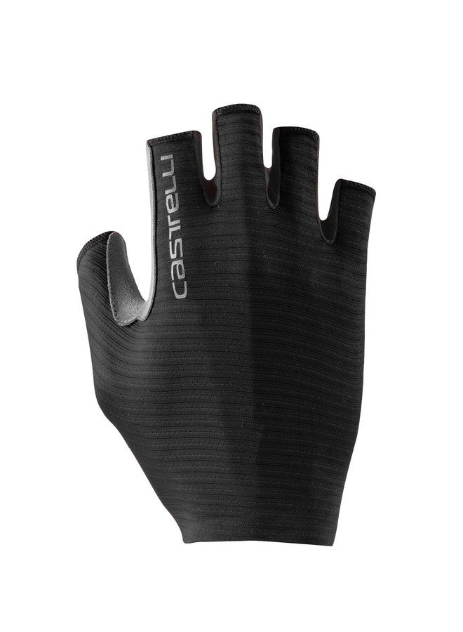 CASTELLI Men’s Espresso Glove, Short-Finger Cycling Gloves with Padding & UPF Protection for Road & Gravel Biking - Light Black - XX-Large - Image 1