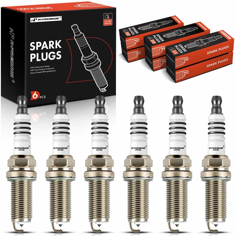 APremium Iridium Platinum Spark Plugs Compatible with Cadillac SRX 20102011 Saab 95 20102011 94X 20112011 28L Pack of 6