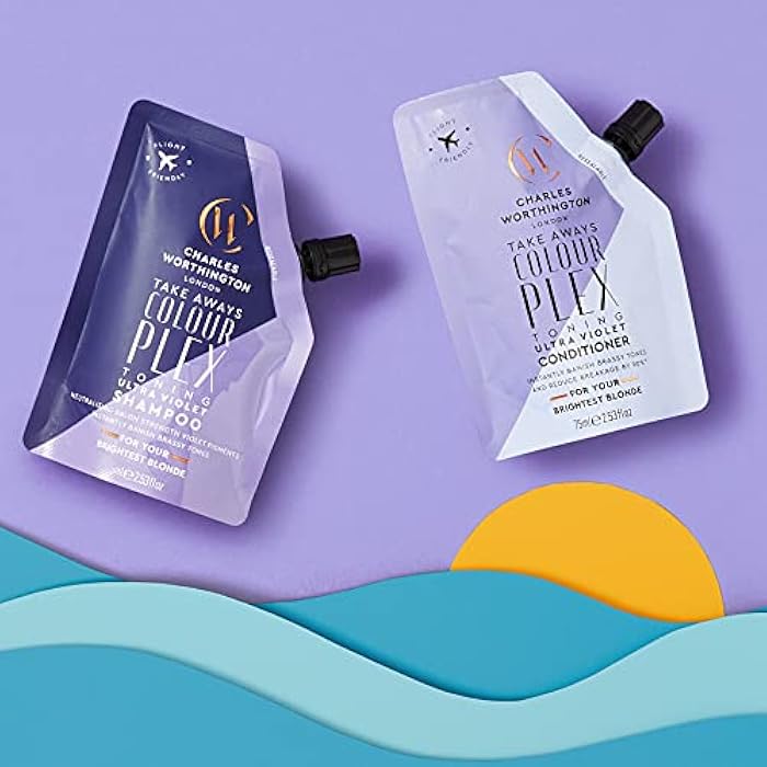 Charles Worthington Colourplex Toning Ultra Violet Shampoo Takeaway - Image 3