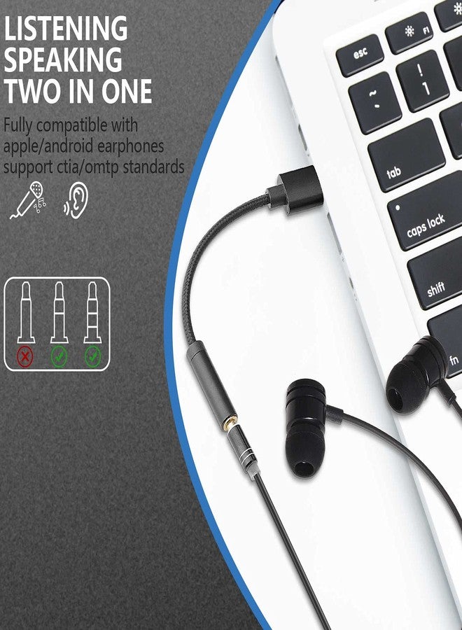 Pasow USB to 3.5mm Jack Audio Adapter, USB to Headphone Jack Adapter Cable with TRRS 4-Pole Mic-Supported, External Stereo Sound Card for Headphone, Mac, PS4, PC, Laptop, Desktops - Image 2