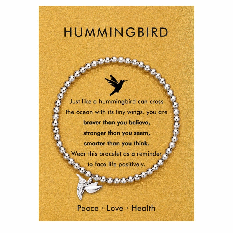Baydurcan Hummingbird Gifts for Women Hummingbird Bracelet Jewelry Encouragement Gifts for Women - Image 1