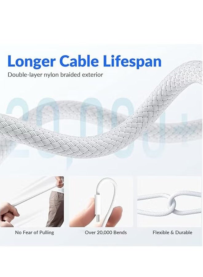 X spring USB C to C Woven Charging Cable,1M Fast Type C to C Charger Cord foriPhone 15/16,15/16 Pro,15/16 Plus,15/16 Pro Max,for MacBook Pro/Air,for iPad Air 4/5,Mini 6/Pro12.9in/11in - Image 5