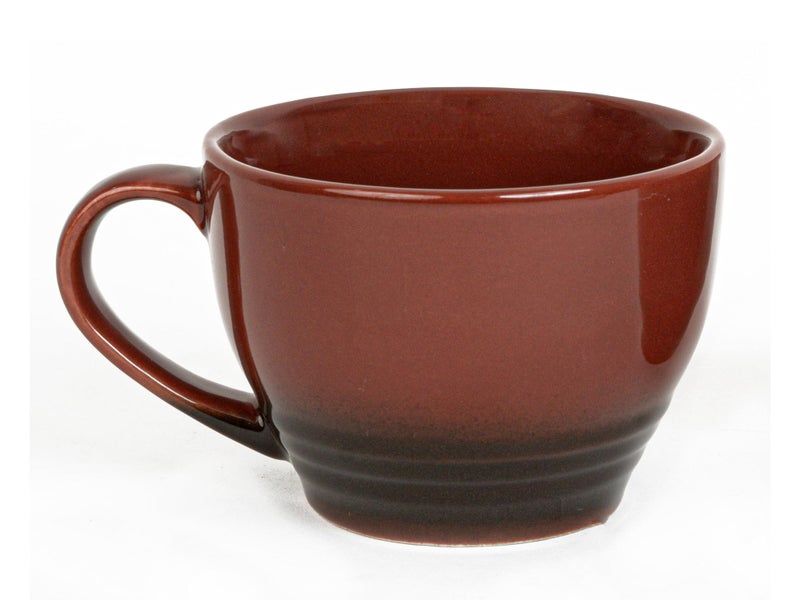 Bodhi House Large Ceramic Coffee Mug | Microwave & Dishwasher Safe | Bone-Ash Free Cappuccino Mug | Multi-Purpose Food Grade Latte Coffee Mug Ideal for Daily Use & Gifting (500ml | Deep Red) - Image 2