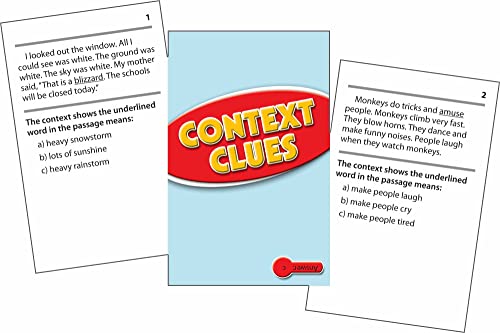 Edupress Reading Comprehension Practice Cards, Context Clues, Red Level (EP63071) - Image 2