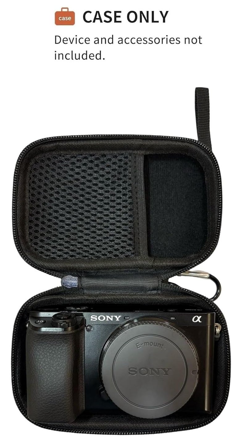 Vertus ® Carrying Case Storage Bag for Sony DSLR Alpha Nex-7 NEX-6 NEX-5 A6500 A6400 A6300 A6000 A5000 ILCE-6500 Digital Camera Travel Case Cover (Hard|Black) - Image 2