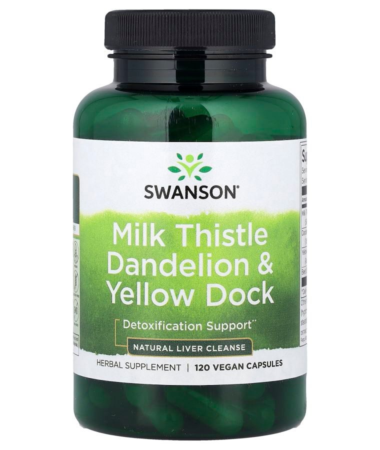 Milk Thistle Dandelion & Yellow Dock 120 Vegan Capsules