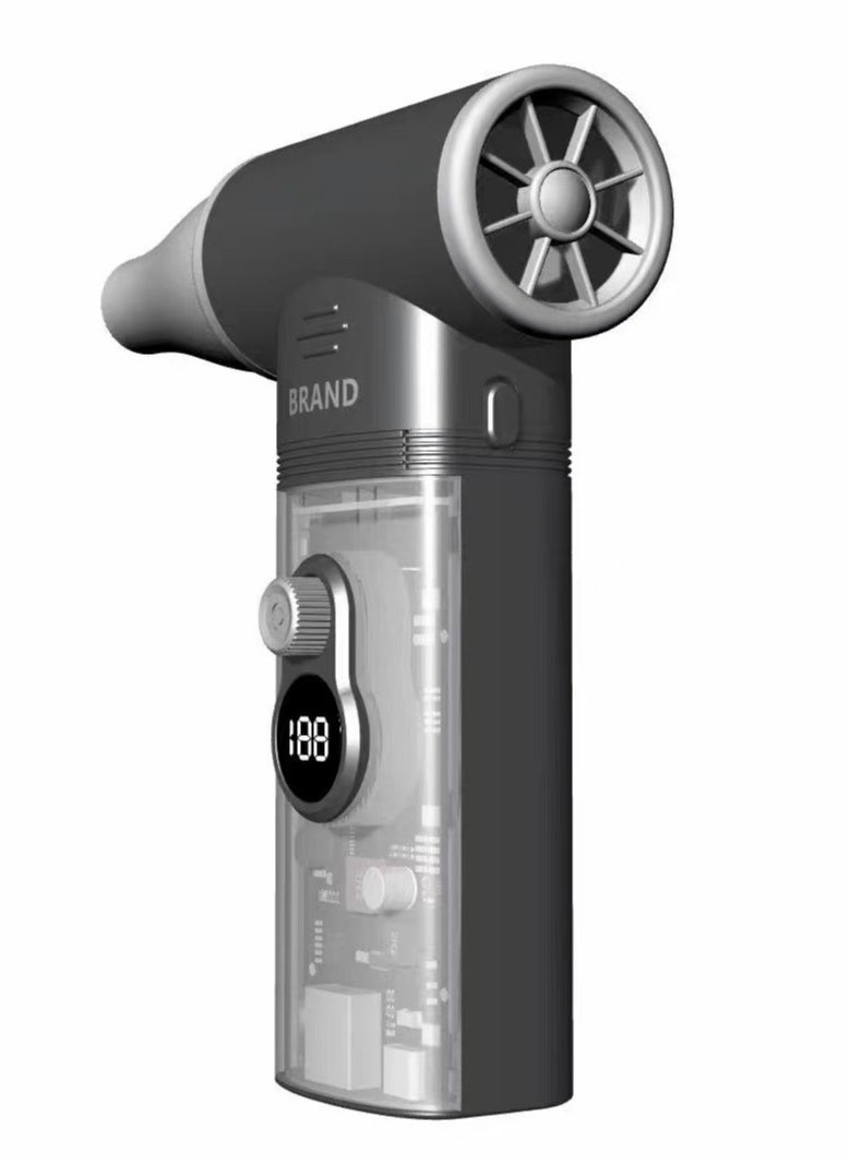 Super High-Speed Portable & Wearable Fan with Changeable Jet and 10000mAh Power Bank