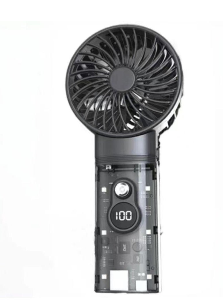 Super High-Speed Portable & Wearable Fan with Changeable Jet and 10000mAh Power Bank