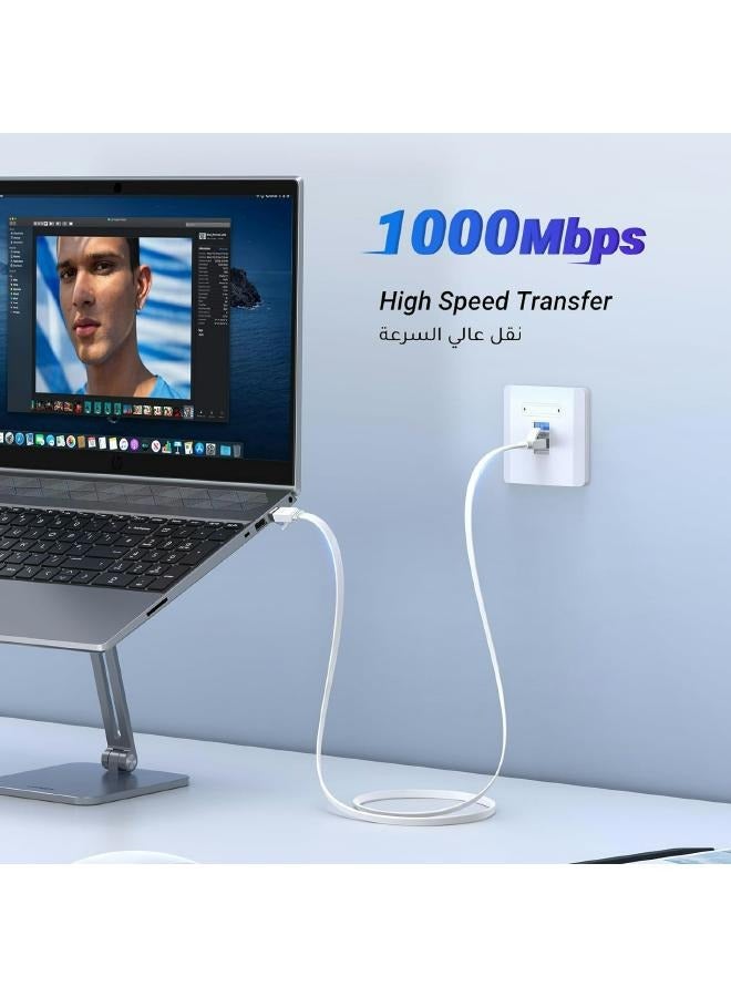 CAT Cat6 20M Gigabit Flat Network Coaxial 1000Mbps High Speed ​​Shielded Internet Cable Compatible with Laptops, PC, PS5, PS4, TV, Modem, Router  - Image 5